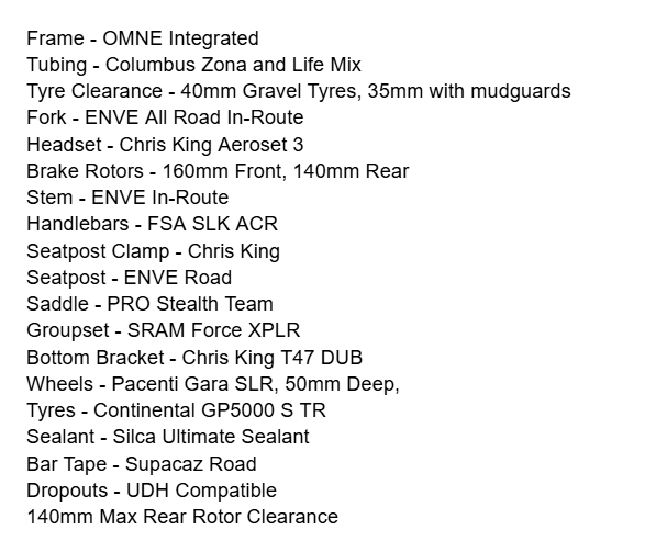 OMNE Integrated SRAM Force XPLR