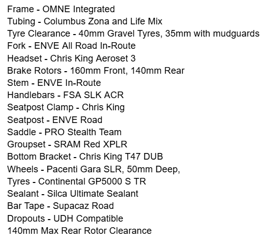 OMNE Integrated SRAM Red XPLR