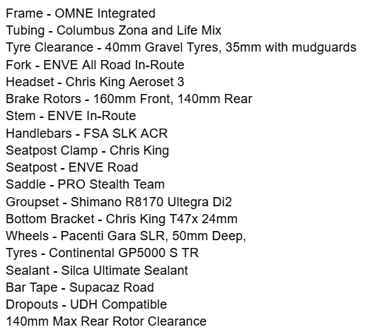 OMNE Integrated Shimano Ultegra Di2